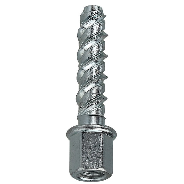 Rod Hanger, Concrete, 1/4 in x 1-1/4 in Size, 1-1/4" L, Carbon Steel Zinc Plated, 100 PK